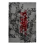 Tapis Broadway VII Fibres synthétiques - Gris / Rouge - 120 x 170 cm