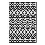 Laagpolig vloerkleed Esperanto VI kunstvezels - Zwart/wit - 160 x 230 cm