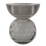 Bougeoir Burano Verre cristallin - Gris