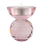 Bougeoir Burano Verre cristallin - Rose