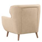 Fauteuil Mansac vlakweefsel - Platweefsel Gila: Beige