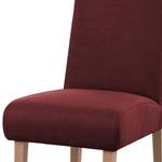 Gestoffeerde stoel Juillac vlakweefsel - Platweefsel Olea: Bordeaux