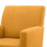 Fauteuil Gramont Tissage à plat - Tissu Eteri: Jaune moutarde