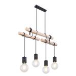 Suspension Hermine I Fer / Eucalyptus massif - 4 ampoules