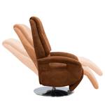 Relaxfauteuil Givors microvezel - Microvezel Priya: Cognackleurig - Relaxfunctie