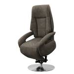 Relaxfauteuil Givors microvezel - Microvezel Priya: Antracitekleurig - Relaxfunctie - Met opstahulp