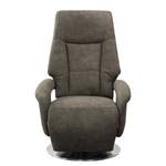 Relaxfauteuil Givors microvezel - Microvezel Priya: Antracitekleurig - Relaxfunctie - Met opstahulp