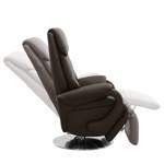 Fauteuil relax Foulbec Cuir véritable - Cuir Pua: Marron foncé - Fonction relaxation