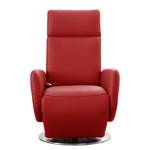 Fauteuil relax Bosville Cuir véritable - Cuir Pua: Rouge - Fonction relaxation - Avec aide au redressement - Réglage électrique : 2 moteurs avec batterie