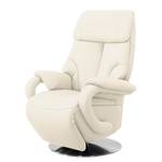 Fauteuil relax Foulbec Cuir véritable - Cuir Pua: Crème - Fonction relaxation - Avec aide au redressement