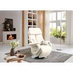 Fauteuil relax Foulbec Cuir véritable - Cuir Pua: Crème - Fonction relaxation - Avec aide au redressement