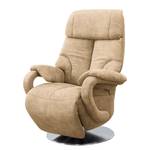 Relaxfauteuil Foulbec microvezel - Microvezel Priya: Beige - Relaxfunctie - Met opstahulp