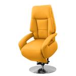 Relaxfauteuil Givors echt leer - Leer Pua: Goudbruin - Relaxfunctie - Met opstahulp