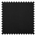 Gestoffeerde Hocker Monteux echt leer - Leer Pua: Zwart - 104 x 104 cm
