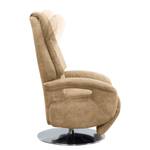 Relaxfauteuil Givors microvezel - Microvezel Priya: Beige - Relaxfunctie - Met opstahulp