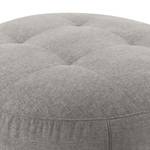 Pouf Montfort Chenille - Tissu Chenille Alix: Gris clair