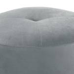 Polsterhocker Monteux Samt - Samt Ravi: Hellgrau - 63 x 63 cm