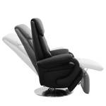 Fauteuil relax Foulbec Cuir véritable - Cuir Pua: Noir - Fonction relaxation