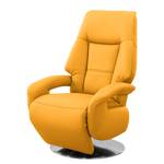 Relaxfauteuil Givors echt leer - Leer Pua: Goudbruin - Relaxfunctie