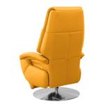 Relaxfauteuil Givors echt leer - Leer Pua: Goudbruin - Relaxfunctie