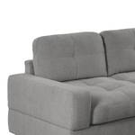 Ecksofa Montfort Chenille - Chenille Alix: Grau - Breite: 263 cm - Longchair davorstehend rechts