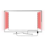 LED-strips Marvieux 50 cm (set van 2) aluminium - 1 lichtbron