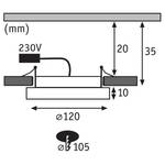 Areo XVI LED-Einbauleuchte