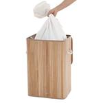 Wasmand Mondeville bamboe/geweven stof - Beige