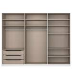 Drehtürenschrank Alabama Grau - 271 x 229 cm - Premium - Mit Spiegeltür/-en