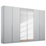 Armoire à portes battantes Alabama Gris - 271 x 210 cm - Premium - Avec portes miroir