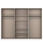 Drehtürenschrank Alabama Hochglanz Weiß / Grau - 271 x 210 cm - Classic - Ohne Spiegeltür/-en