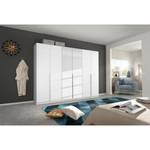 Draaideurkast Alabama Hoogglans wit/grijs - 271 x 229 cm - Premium - Met spiegeldeuren