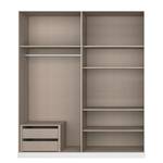 Drehtürenschrank Alabama Grau - 181 x 210 cm - Premium - Mit Spiegeltür/-en