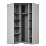 Armoire d’angle Alabama I Gris - Hauteur : 210 cm - Sans portes miroir