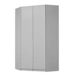 Armoire d’angle Alabama I Gris - Hauteur : 210 cm - Sans portes miroir