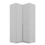 Armoire d’angle Alabama II Gris - Hauteur : 210 cm - Sans portes miroir