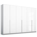 Draaideurkast Alabama Hoogglans wit/grijs - 271 x 210 cm - Basic - Zonder spiegeldeuren