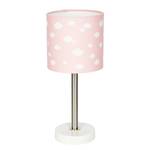 Lampe Wolke 7 Coton / Acier inoxydable - 1 ampoule - Rose