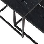 Tavolino da salotto Le Crest (set da 2) Marmo / Metallo - Nero