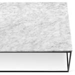 Table basse Gleam I Marbre / Métal - Blanc / Noir - Largeur : 120 cm