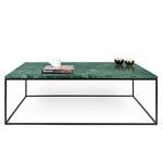 Salontafel Gleam I marmer/metaal - Groen/zwart - Breedte: 120 cm