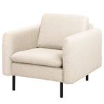 Fauteuil La Motte Tissu - Tissu Sogol: Gravier - Sans repose-pieds