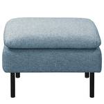 Sessel La Motte Webstoff - Webstoff Sogol: Jeansblau - Mit Hocker