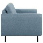 Fauteuil La Motte Tissu - Tissu Sogol: Bleu jean - Sans repose-pieds