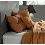 Taies d’oreiller Satinado II (lot de 2) Satin de coton - Marron - 50 x 50 cm