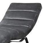 Chaise relax Kasson Velours - Velours Onoli: Anthracite - Argenté