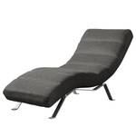 Chaise relax Kasson Tissu - Tissu Urda: Gris foncé - Argenté