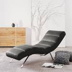 Chaise relax Kasson Tissu - Tissu Urda: Gris foncé - Argenté