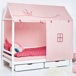 Hausbett Hoppekids Basic IV mitwachsendes Bett mit ECO-Matratze - Rosa