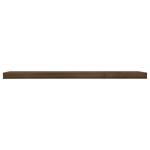 Wandplank Balda fineerlaag van echt hout - Walnoothouten - Breedte: 120 cm